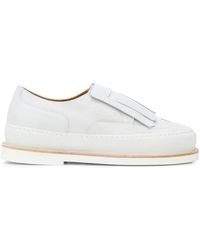 Robert Clergerie Tania Tassel Trainers - White