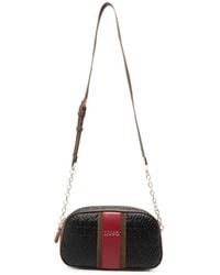 Liu Jo - Medium Monogram-Embossed Stripe-Detail Cross Body Bag - Lyst