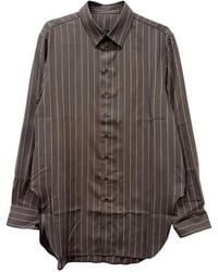 Omar Afridi - Ives Striped Long-Sleeve Shirt - Lyst