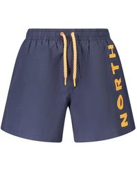 North Sails - Logo-Print Drawstring Swim Shorts - Lyst
