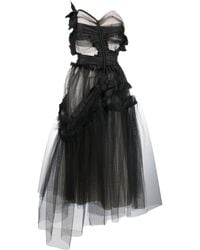 Maison Margiela - Décortiqué Corset-Style Tulle Dress - Lyst
