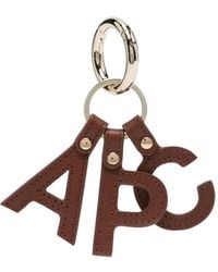 A.P.C. - Logo-Lettering Keyring - Lyst