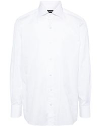 Tom Ford - Spread-collar Cotton Shirt - Lyst