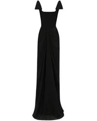 Gemy Maalouf - Squared-Neckline Corset Maxi Dress - Lyst