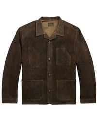 RRL - スエード シャツジャケット - Lyst