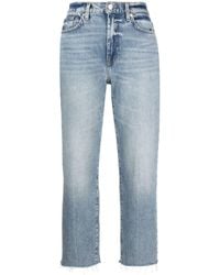 7 For All Mankind - 1990s Cropped Jeans - Lyst