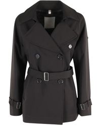 DUNO - Belted Double-Breasted Trench Coat - Lyst