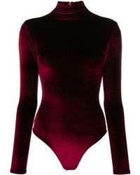Atu Body Couture - High-neck Velvet Bodysuit - Lyst