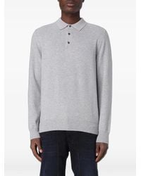 XC - Fine-Knit Long-Sleeve Polo Shirt - Lyst