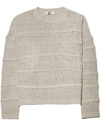 Paura - Efesto Open-Knit Sweatshirt - Lyst