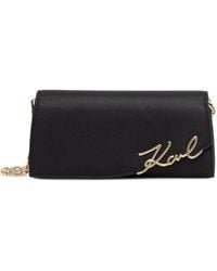 KARL LAGERFELD - Logo-Plaque Crossbody Bag - Lyst