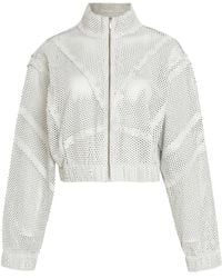 Osklen - Micro-Perforated Leather Bomber Jacket - Lyst