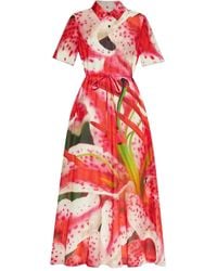 Tory Burch - Floral-print Mini Dress - Lyst