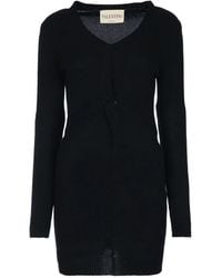 Valentino Garavani - V-Neck Mini Dress - Lyst
