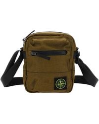 Stone Island - Borsa A Tracolla Con Applicazione Compass - Lyst
