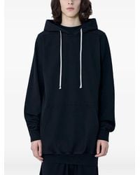Rick Owens - Drawstring Cotton Hoodie - Lyst