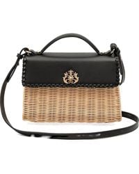 Isla - Selene Woven Top-Handle Shoulder Bag - Lyst