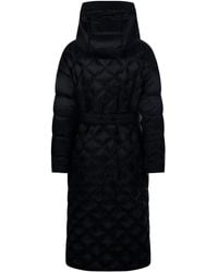 Max Mara Weekend Pepato Quilted Coat in Black | Lyst