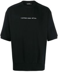 DIESEL Logo Plain T-shirt - Black