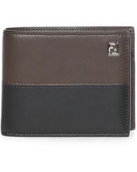 Fendi - Porta Monete Bi-Fold Ff Double Bicolore - Lyst