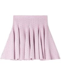 Sandro - Mini-Rok Met Stras - Lyst
