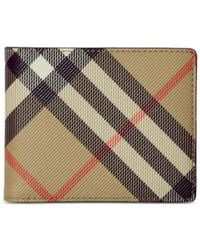 Burberry - Zweifach Faltbare Karierte Geldbörse - Lyst