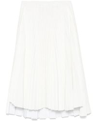 Plan C - Pleated Midi Skirt - Lyst