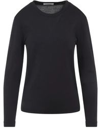 Lemaire - Top de canalé con cuello redondo - Lyst