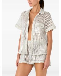 Palmacea - Maya Mesh-Knit Shirt - Lyst