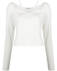 B+ AB - Gathered-detail Long-sleeve Top - Lyst