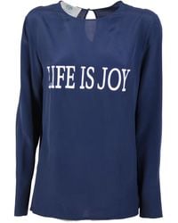 Alberta Ferretti - T-Shirt mit grafischem Print - Lyst