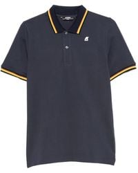 K-Way - Logo-Patch Polo Shirt - Lyst