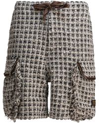 Kapital - Bermudas de tweed con cordones - Lyst