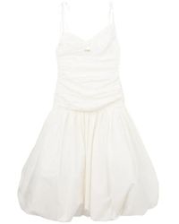 Self-Portrait - Ruched Cut-Out Midi Dress - Lyst