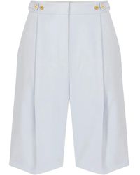 Elisabetta Franchi - Shorts A Vita Alta Con Pieghe - Lyst