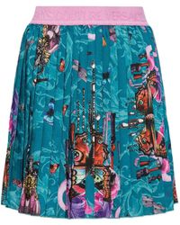 Versace Jeans Couture - プリント プリーツスカート - Lyst