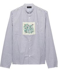 Prada - Check-Pattern Pocket Shirt - Lyst