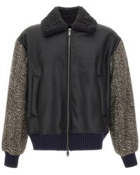 Iceberg - Faux-Leather Panel Jacket - Lyst