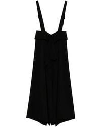 Yohji Yamamoto - Kleid Mit Drapiertem Detail - Lyst