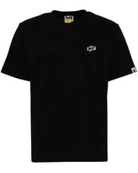 A Bathing Ape - T-Shirt À Logo Appliqué - Lyst