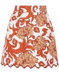 La DoubleJ - Baia Minirock Mit Blumen-Print - Lyst
