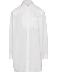 Maison Margiela - Cotton-Poplin Mini Shirtdress - Lyst