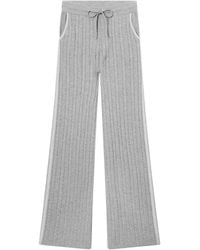 MC2 Saint Barth - Dinard Cable-Knit Drawstring Trousers - Lyst