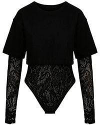 Hamza - Osaka Lace-Body Top - Lyst