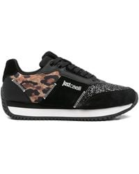 Just Cavalli - Leopard-Print Sneakers - Lyst