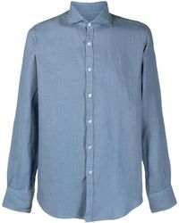 Canali - Camisa slim con botones - Lyst