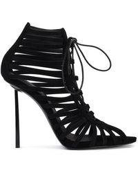 Le Silla - Stivaletti Stringati Cage - Lyst