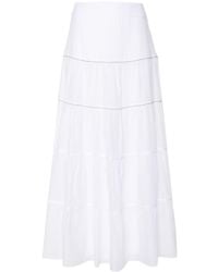 Peserico - Beaded Maxi Skirt - Lyst