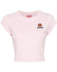 KENZO - T-Shirt Con Applicazione Boke Flower - Lyst