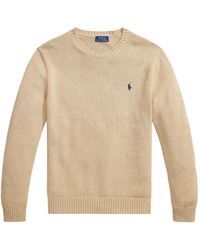 Polo Ralph Lauren - Logo-Embroidered Crew-Neck Sweater - Lyst